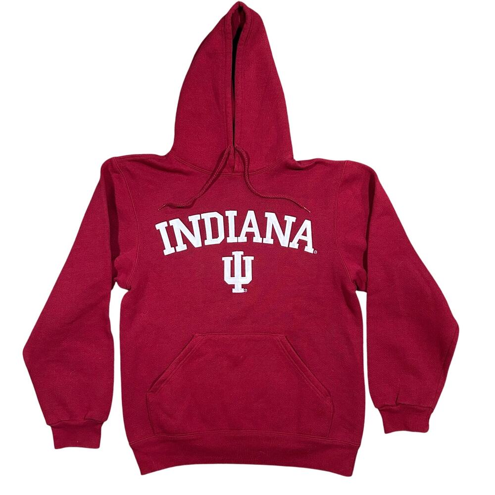 Vintage Indiana University Hoodie Men’s Small Embroidered Sweatshirt Soffe